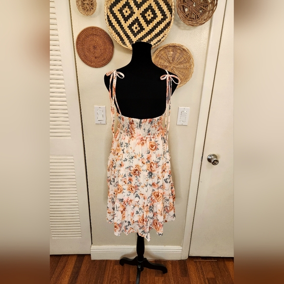 LAST ONE! Floral Tiered Babydoll Mini Dress With Ruffles - Picture 6 of 10